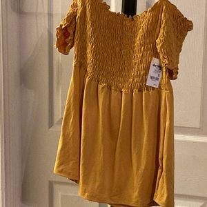 Yellow shirt size small